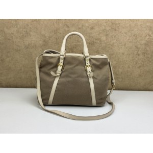 PRADA BN1841 LOGO JACQUARD CONVERTIBLE BAG